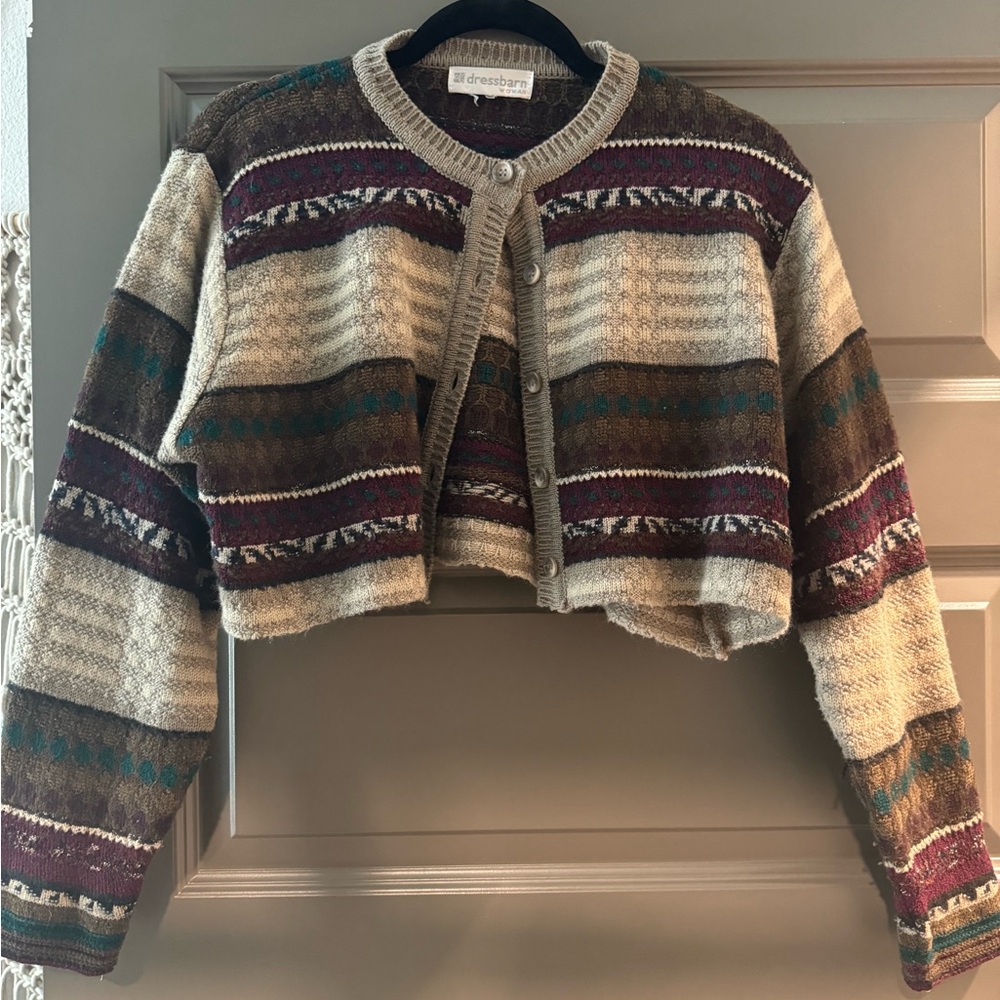 vintage cropped sweater